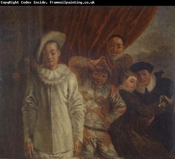 Jean-Antoine Watteau Harlequin,Pierrot and Scapin